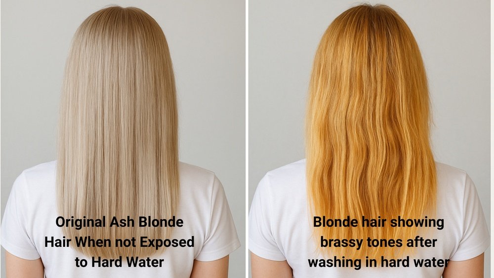 Hard Water Effects on Dyed And Blonde Hair: Prevention Tips Hard Water Effects on Dyed And Blonde Hair: Prevention Tips